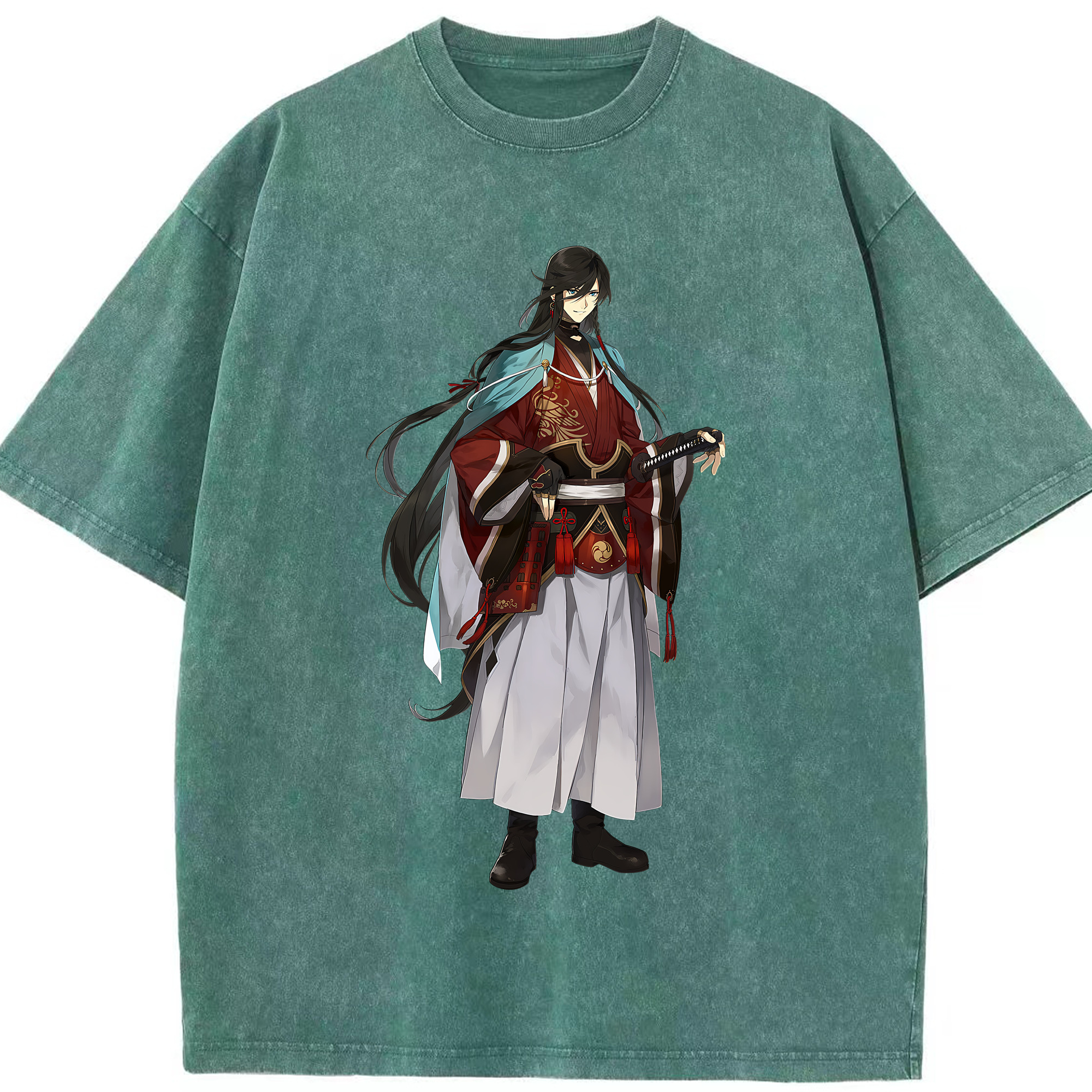 （画像用） 刀剣乱舞 Touken Ranbu 綿100% ヴィンテージ風 半袖Tシャツ（フロントプリント）